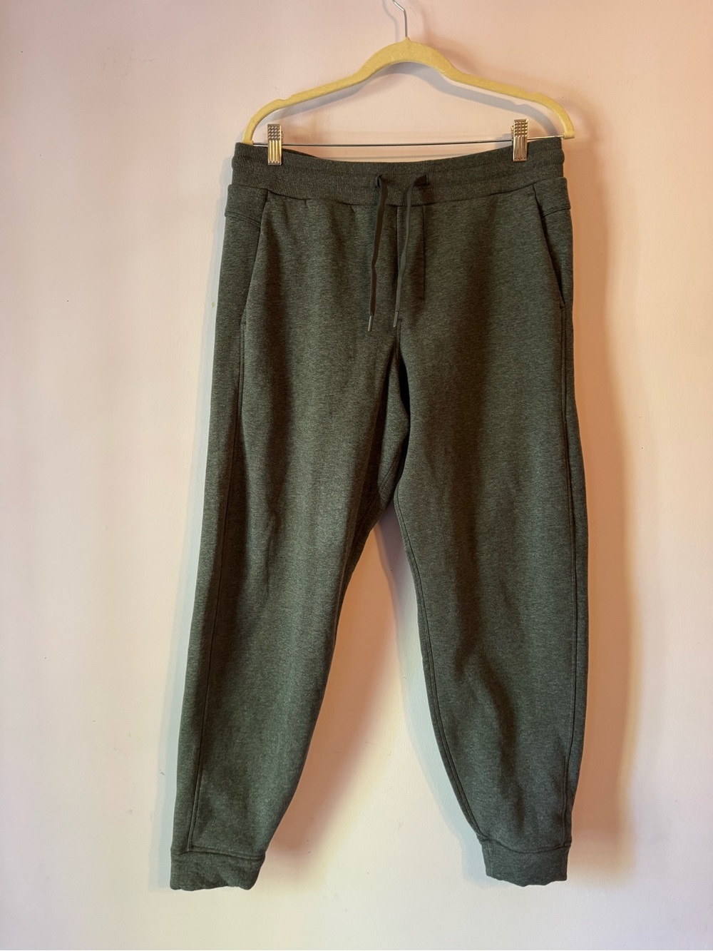 Velour Lined Sweatpants Mens Large